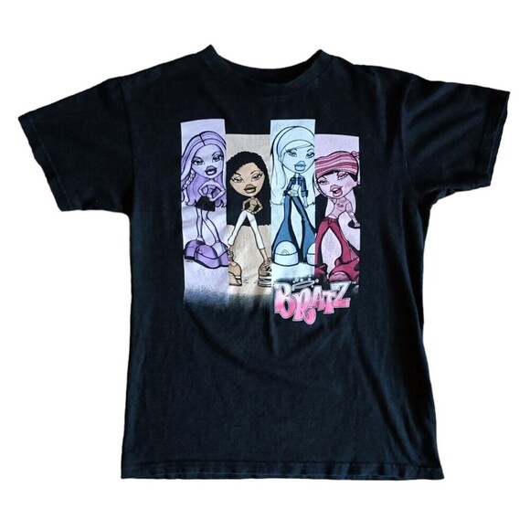 Bratz Dolls T-Shirt Women's Size Medium Black Graphic Short Sleeve - Picture 1 of 9